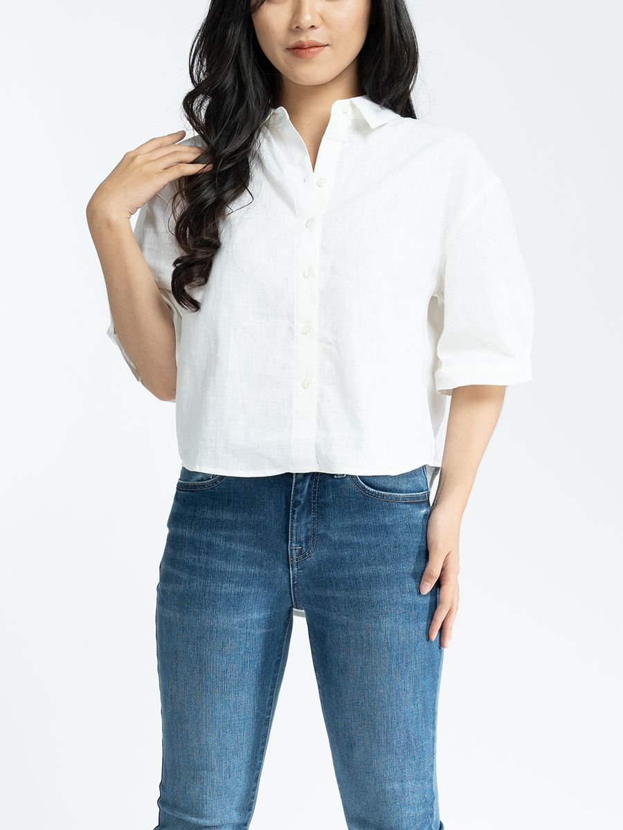 Áo sơ mi nữ thời trang tay ngắn MESSI WSB0190 (Tailor)