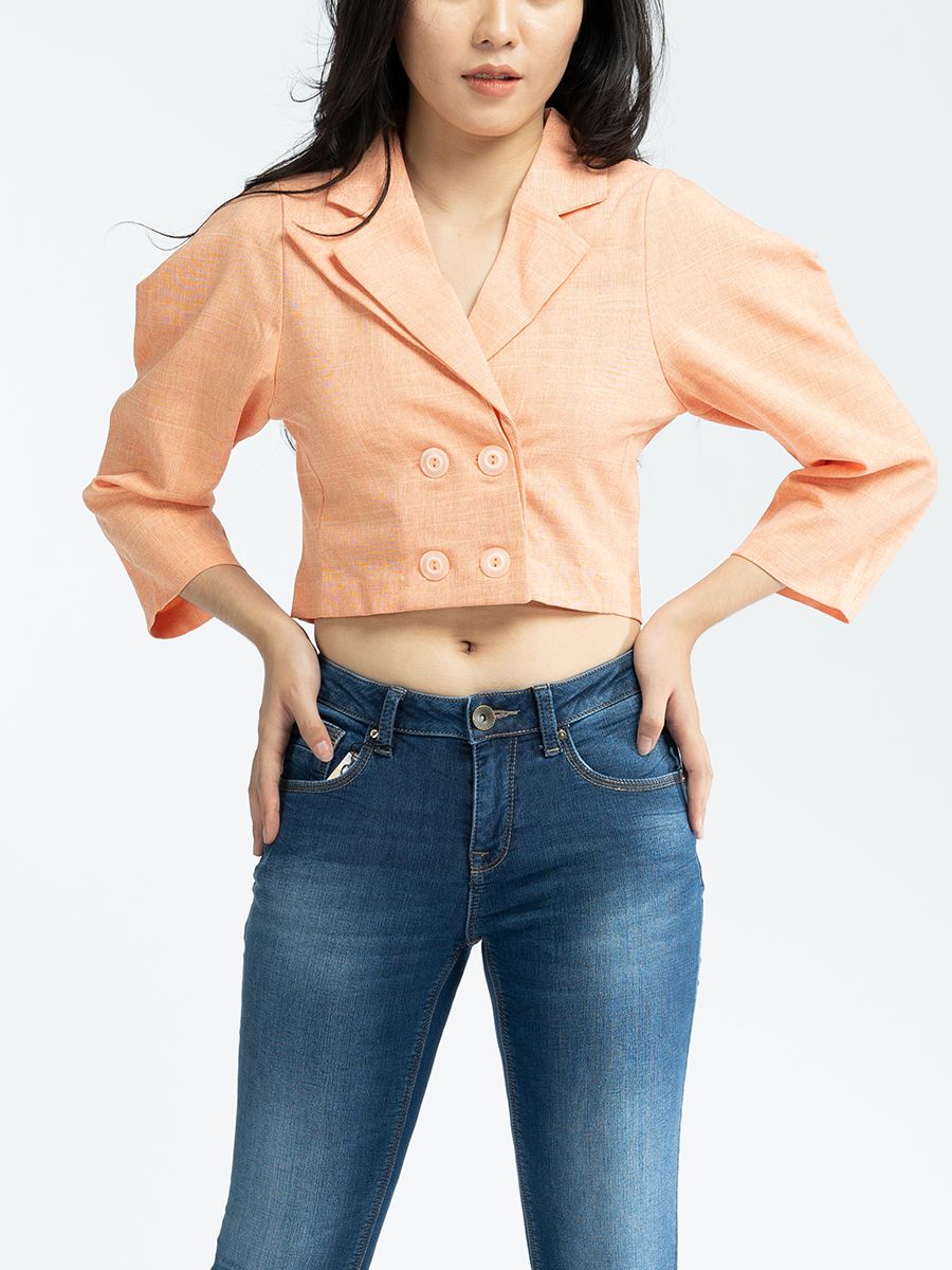 Áo khoác croptop nữ thời trang MESSI WSF0184 (Tailor)