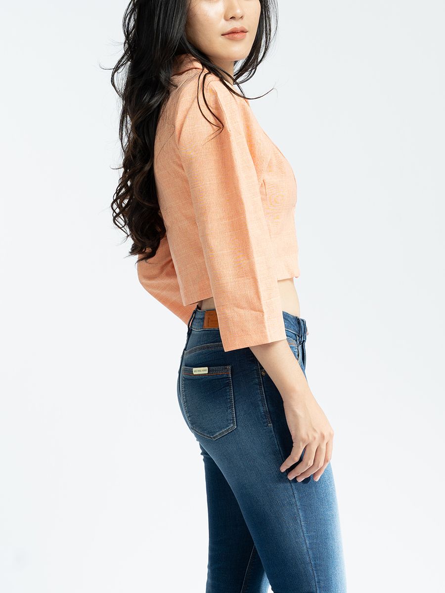 Áo khoác croptop nữ thời trang MESSI WSF0184 (Tailor)