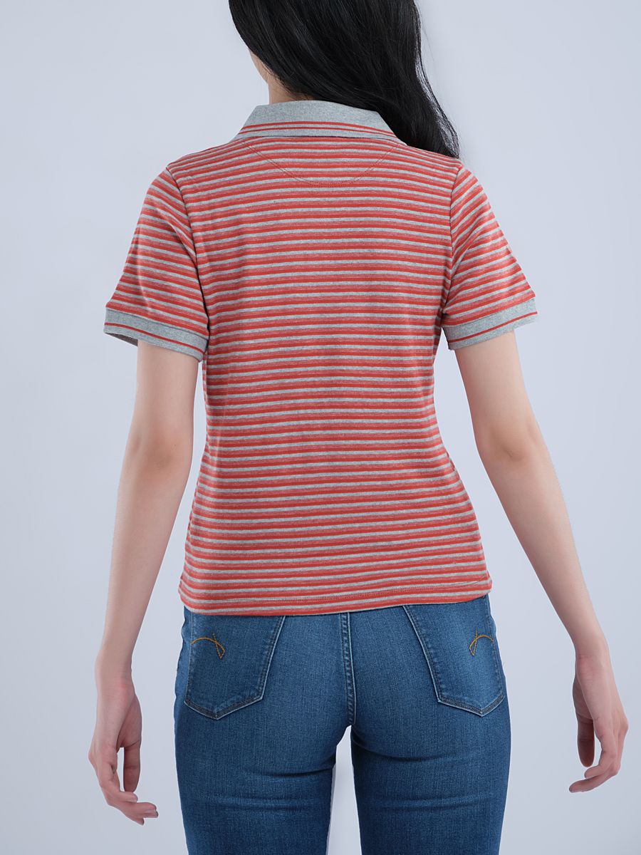 Áo thun polo nữ sọc ngang WTB0112 (Classic)