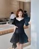 HAUSE Puff Minidress - Black