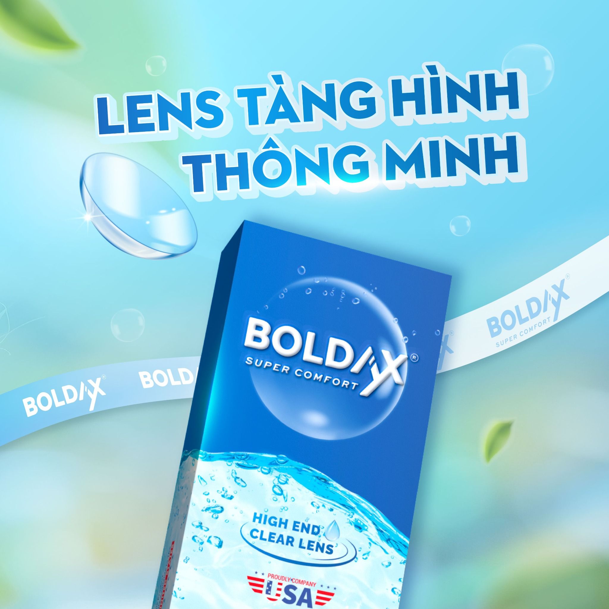 Lens trong veo tinh khiết BOLDAX cho phái đẹp