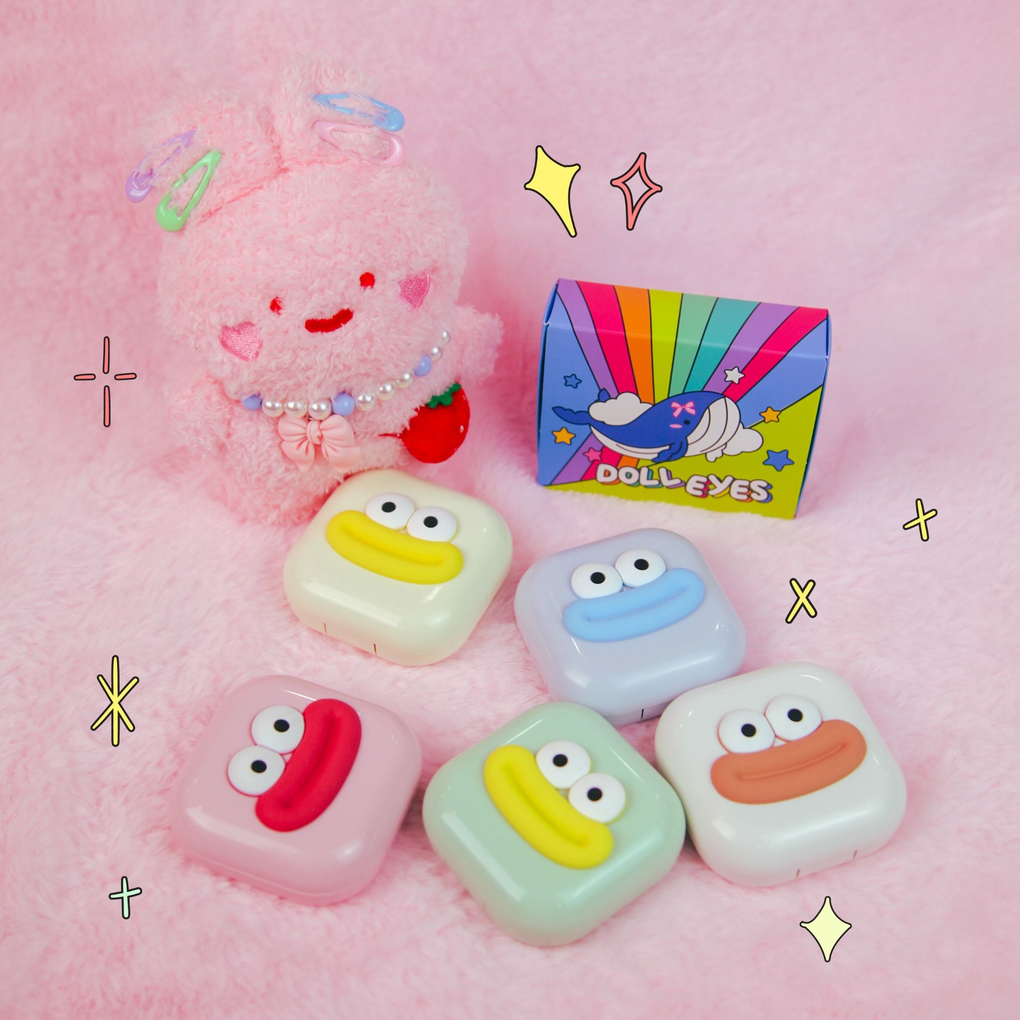 Luxury Lens DOLL EYES - Box vuông mặt cười