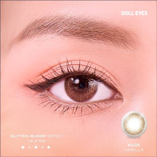 Kính áp tròng DOLL EYES Nude Vanilla 14,2mm - Elixir
