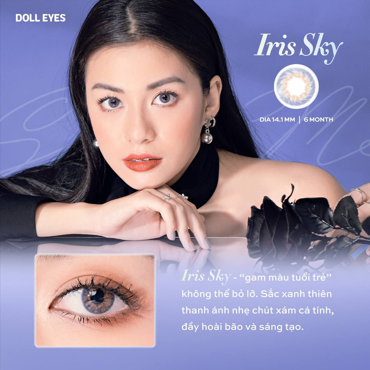Kính áp tròng DOLL EYES IRIS 14,2mm - ShaDow Me Collection