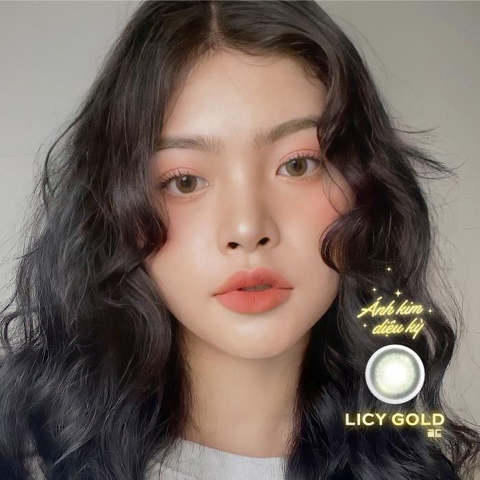 Kính áp tròng DOLL EYES Licy Gold 14,2mm - JERIS Special Collection