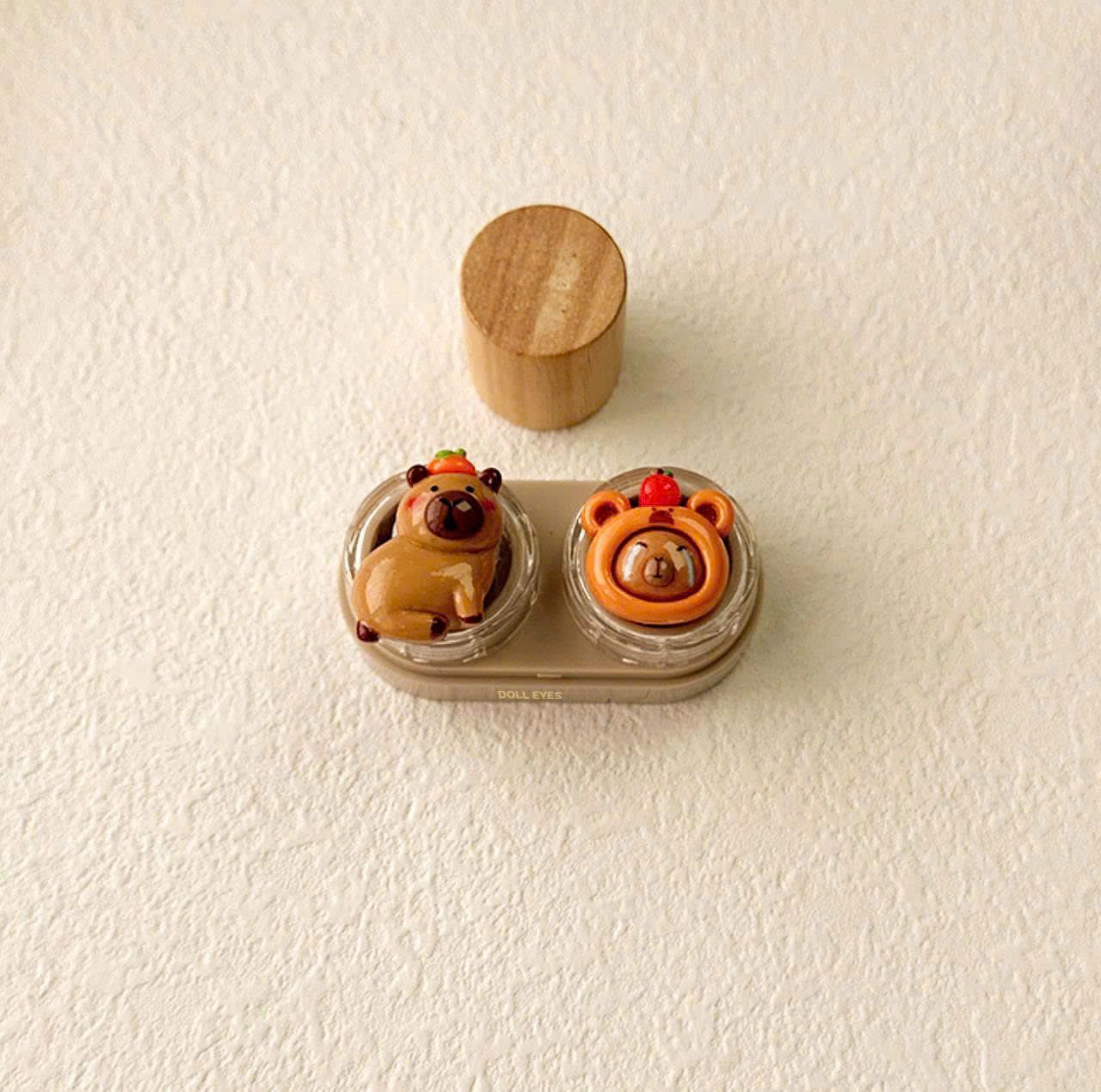Lens luxury DOLL EYES - Case lens Capybara