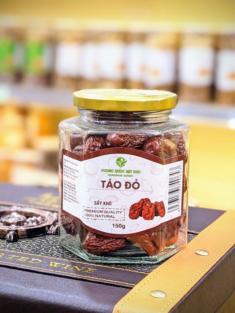 Táo Đỏ Sấy Khô 150g (Bánh, Snack, Hạt Và Trà)