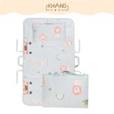 Túi Nệm Cho Bé Đi Học Vải Tencel Khang Home - Chần Bông Thiên Nhiên Mềm Mát, Nhỏ Gọn, Tiện Lợi, Bé Say Giấc An Toàn Ở M