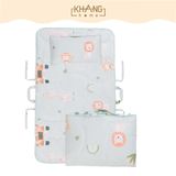  Túi Nệm Cho Bé Đi Học Vải Tencel Khang Home -  Chần Bông Thiên Nhiên Mềm Mát, Nhỏ Gọn, Tiện Lợi, Bé Say Giấc An Toàn Ở M 