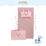 Túi Nệm Cho Bé Đi Học Vải Mát CoolFabric Khang Home - Thiết Kế Hình Thú Ngộ Nghĩnh