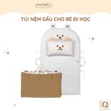  Túi Nệm Lồng Ruột Bông Cho Bé Đi Học Khang Home - Chần Bông Thiên Nhiên, Tiện Lợi, Bé Say Giấc An Toàn Ở Mọi Nơi 