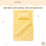 Bộ Nệm Trẻ Em Chần Bông Khang Home BabySafety An Toàn Giấc Ngủ Cho Bé Sơ Sinh BBS23 Size 80x125cm