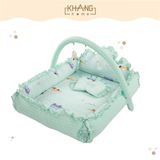 Vỏ Áo Nôi Vuông Vải Cotton Khang Home (Không Bao Gồm Mút Nôi, Vòm Nôi , Gối)