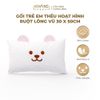 Gối Trẻ Em Hoạt Hình Ruột Lông Vũ ( Microfiber) Khang Home - An Toàn, Êm Ái Và Thoáng Mát Cho Bé 30x50cm