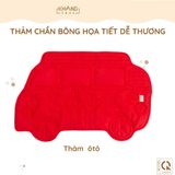 THẢM CHẦN BÔNG HỌA TIẾT DỄ THƯƠNG VẢI COTTON