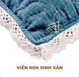  Gối Nằm Trẻ Em Vải Cotton Ruột Lông Vũ (Microfiber)  Khang Home - An Toàn, Êm Ái, Mềm Mại Cho Bé 