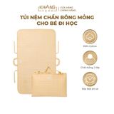  Túi Nệm Mỏng Cho Bé Đi Học Khang Home - Chần Bông Thiên Nhiên, Mỏng Nhẹ, Tiện Lợi, Bé Say Giấc An Toàn Ở Mọi Nơi 