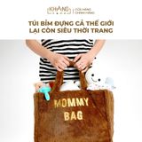 Túi Bỉm Sữa Vải Lông Mommy Bag Khang Home