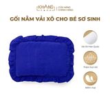 Gối Nằm Vải Xô Khang Home Thấm Hút Tốt Cho Bé Sơ Sinh 25x35cm