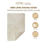 Mền Lông Tuyết Khang Home - Chất Vải Lông Mềm Mại, Giữ Ấm Cho Bé