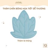 THẢM CHẦN BÔNG HỌA TIẾT DỄ THƯƠNG VẢI COTTON