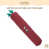  Gối Ôm Vải Xô Muslin Cho Trẻ Sơ Sinh Khang Home Thấm Hút Tốt 12x60cm 