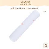  Gối Ôm Vải Xô Muslin Thêu Trái Bí Phiên Bản Halloween Cao Cấp KhangHome Thoáng Khí, Hỗ Trợ Giấc Ngủ Ngon Của Bé 