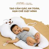 Gối Chặn Chữ U Kết Hợp Định Hình Đầu Cho Trẻ Sơ Sinh Khang Home - 100% Cotton, Êm Ái Cho Bé Ngủ An Toàn