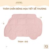 THẢM CHẦN BÔNG HỌA TIẾT DỄ THƯƠNG VẢI COTTON