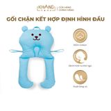 Gối Chặn Chữ U Kết Hợp Định Hình Đầu Cho Trẻ Sơ Sinh Khang Home - 100% Cotton, Êm Ái Cho Bé Ngủ An Toàn
