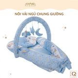  Nôi Vải Ngủ Chung Giường Cho Trẻ Sơ Sinh Khang Home - Cotton Thiên Nhiên Cao Cấp - Giặt Máy Tiện Lợi 