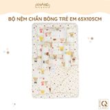  Bộ Nệm Trẻ Em Chần Bông Khang Home BabySafety An Toàn Giấc Ngủ Cho Bé Sơ Sinh BBS06 Size 65x105cm 