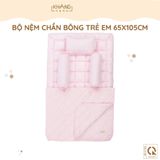 Bộ Nệm Trẻ Em Chần Bông Khang Home BabySafety An Toàn Giấc Ngủ Cho Bé Sơ Sinh BBS06 Size 65x105cm