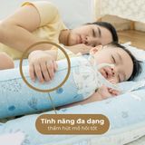  Gối Ôm Trẻ Em Khang Home - Chất Liệu 100% Vải Cotton Thiên Nhiên Thoáng Mát, An Toàn Cho Bé 