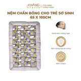  Nệm Trẻ Em Chần Bông Khang Home BabySafety An Toàn Giấc Ngủ Cho Bé Sơ Sinh Size 65x105cm, 80x125 