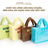  Túi Bỉm Sữa Vải Lông Mommy Bag Khang Home 