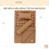 Bộ Nệm Trẻ Em Chần Bông Khang Home BabySafety An Toàn Giấc Ngủ Cho Bé Sơ Sinh BBS23 Size 80x125cm