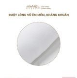 Gối Nằm Trẻ Em Vải Cotton Ruột Lông Vũ (Microfiber) Khang Home - An Toàn, Êm Ái, Mềm Mại Cho Bé