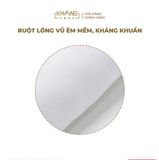  Gối Nằm Trẻ Em Vải Cotton Ruột Lông Vũ (Microfiber)  Khang Home - An Toàn, Êm Ái, Mềm Mại Cho Bé 