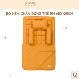 Bộ Nệm Trẻ Em Chần Bông Khang Home BabySafety An Toàn Giấc Ngủ Cho Bé Sơ Sinh BBS06 Size 65x105cm