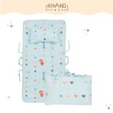 Túi Nệm Cho Bé Đi Học Vải Tencel Khang Home - Chần Bông Thiên Nhiên Mềm Mát, Nhỏ Gọn, Tiện Lợi, Bé Say Giấc An Toàn Ở M