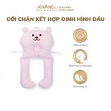 Gối Chặn Chữ U Kết Hợp Định Hình Đầu Cho Trẻ Sơ Sinh Khang Home - 100% Cotton, Êm Ái Cho Bé Ngủ An Toàn