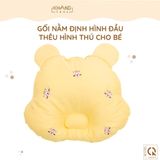 Gối Nằm Định Hình Đầu Thêu Hình Thú Cho Bé Khang Home