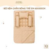  Bộ Nệm Trẻ Em Chần Bông Khang Home BabySafety An Toàn Giấc Ngủ Cho Bé Sơ Sinh BBS06 Size 65x105cm 