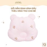 Gối Nằm Định Hình Đầu Thêu Hình Thú Cho Bé Khang Home