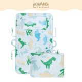  Túi Nệm Cho Bé Đi Học Vải Tencel Khang Home -  Chần Bông Thiên Nhiên Mềm Mát, Nhỏ Gọn, Tiện Lợi, Bé Say Giấc An Toàn Ở M 