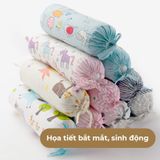  Gối Ôm Trẻ Em Khang Home - Chất Liệu 100% Vải Cotton Thiên Nhiên Thoáng Mát, An Toàn Cho Bé 