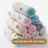 Gối Ôm Trẻ Em Khang Home - Chất Liệu 100% Vải Cotton Thiên Nhiên Thoáng Mát, An Toàn Cho Bé