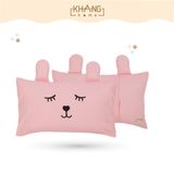 Gối Trẻ Em Hoạt Hình Ruột Lông Vũ ( Microfiber) Khang Home - An Toàn, Êm Ái Và Thoáng Mát Cho Bé 30x50cm